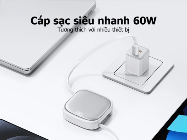 Bộ cáp sạc nhanh cao cấp đa năng 6 in 1 in ấn logo thương hiệu - Hình ảnh 3