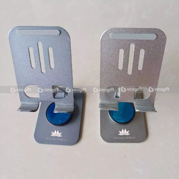 Giá đỡ điện thoại in ấn logo công ty đế xoay 360 độ chất lượng cao cấp - Hình ảnh 2