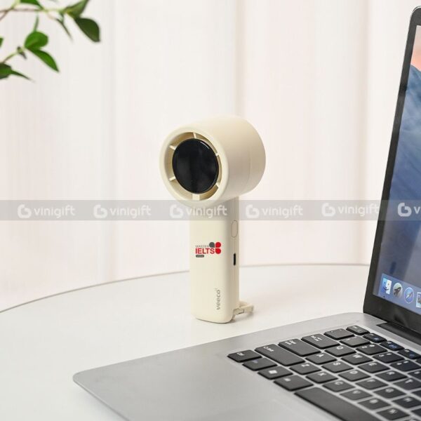 Quạt cầm tay mini in logo thương hiệu – VEECO H30 - Hình ảnh 3
